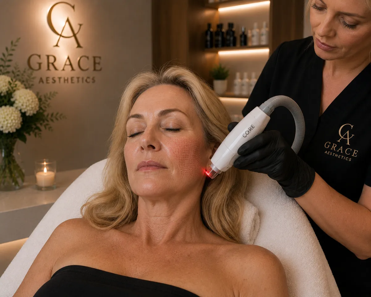 CO2 Laser Resurfacing: treatment detail